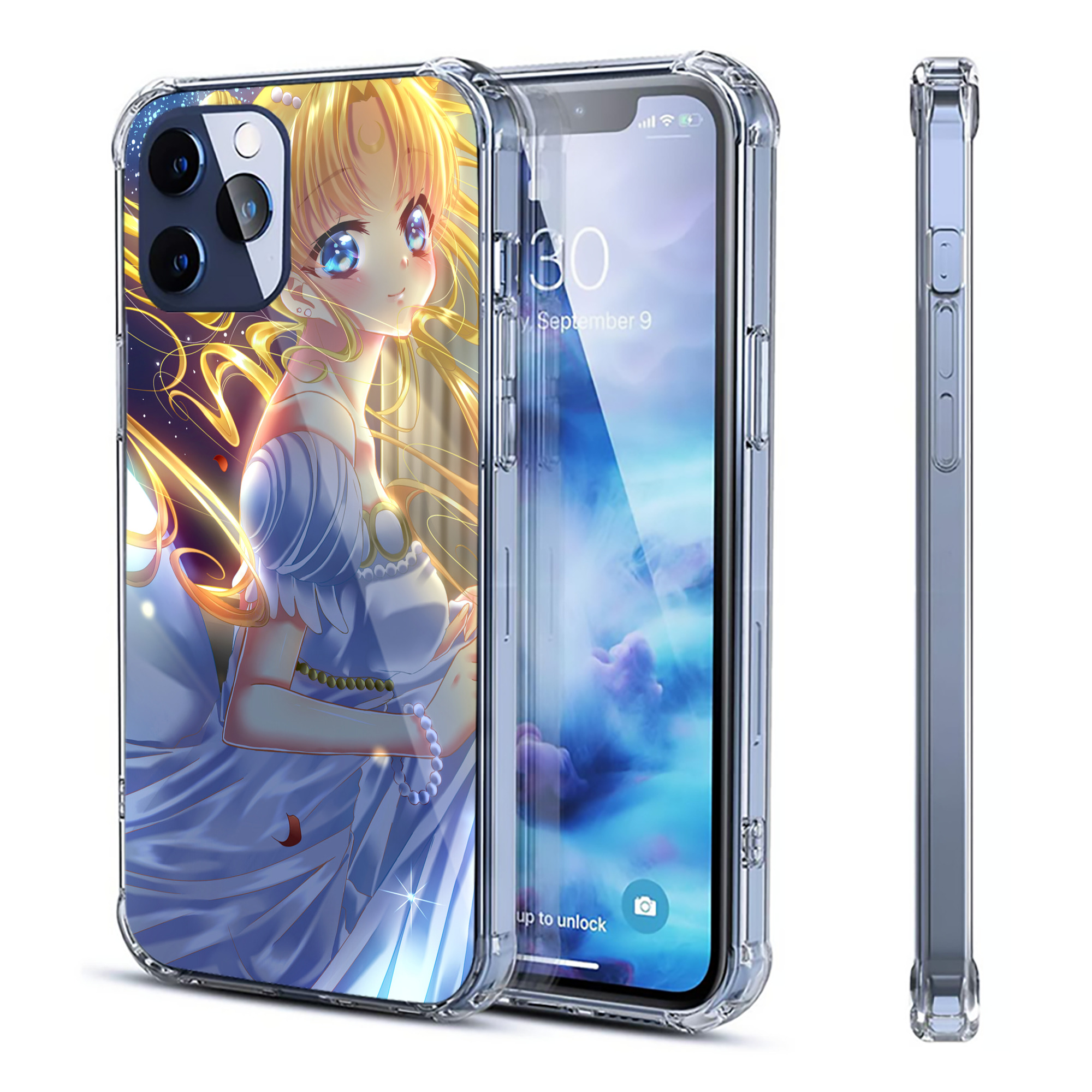 （画像用） 美少女戦士セーラームーン Sailor Moon 【iPhone 12シリーズ対応】透明スマホケース（クリアソフトケース）